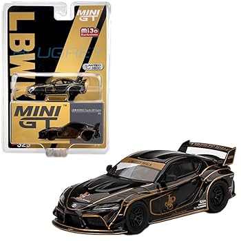 MINI GT リバティウォーク ゴールドミニカー Tシャツセット Liberty Walk Sapporo S15 Gold 1/64 MINI GT Car & T-Shirt Set